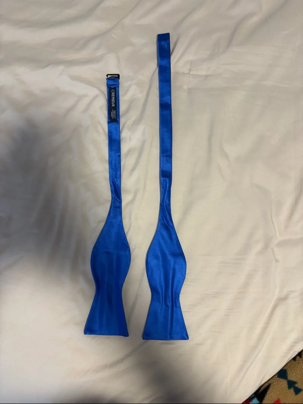 Classic Satin Bow Tie in Royal Blue